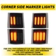Full LED Sequential Side Marker Corner Lights For 94-98 Chevy C/K 1500 2500 3500