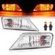 Left&Right Clear Marker Signal Corner Parking Lights For Jeep Liberty 2008-2012