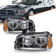LH+RH For 2006-2010 Dodge Charger Headlights Chrome Amber Corner Headlamps 06-10