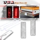 Clear Full Red LED Tail Brake Tailight Lamps For 67-72 Chevy / GMC Pickup Truck