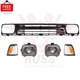 New Front Grille Headlights Corner Lights Set 5Pc Fits 1992-1995 Toyota Pickup
