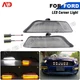 Clear LED White Amber Turn Signal Front Corner Lamp Pair For 15-17 Ford Mustang