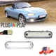 2X LED Side Marker Light Clear White Front / Rear FOR MAZDA MX-5 MIATA 1990-2005
