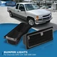 For 88-99 Chevy GMC C10 C/K 1500 2500 3500 Black Turn Signal Bumper Lights Lamps