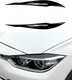 For BMW 3 Series F30 2012-18 Car Gloss Black Headlight Eyelid Eyebrow Cover Trim