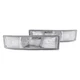 For Chevy Astro 1995-2005 Anzo Chrome Crystal Turn Signal/Parking Lights