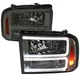 Fits 05-07 FORD F250 Euro Headlight With Smoked Lens
