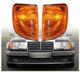 W124 E Class Turn Signal Corner  Side Marker Lamp Housing Amber  1985-95