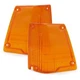 Pair Orange Front Amber Corner Lens For Toyota Corolla KE70 KE75 TE71 1980 - 87