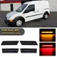 4X Smoke Front + Rear LED Side Marker Lights For 2010-2013 Ford Transit Connect
