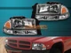 Dodge Dakota Durango Headlights Chrome 97 98 99 00 01 02 03 2004