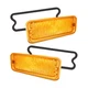 1973 1974 CHEVROLET GMC TRUCK AMBER DIFFUSED PARK LIGHT LENSES & GASKETS SET