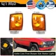 2X Amber Front Side Parking Corner Lights For 1984-1986 Toyota Pickup & 4Runner