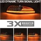 For 97-04 Chevy Corvette C5 Clear Sequential LED Front Turn Signal DRL Parking A