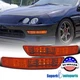 Fits 1998-2001 Acura Integra Front Bumper Lights Turn Signal Lamps Amber Pair