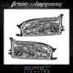 Fits 1992-94 Toyota Camry Headlights Headlamps Pair Left Right