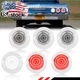 6X Clear Red LED Rear Tail Light Lens & White Backup Lamps For 1964 Chevy Impala