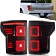 2*VLAND LED Smoked Tail Lights For 2015-19Ford F150 F-150 Rear Lamps Sequential
