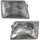 Driver and Passenger Side Headlights For Ford Ranger 1993-1997 Halogen w/ Bulb/s