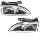 For 95-99 Chevy Cavalier Headlight Headlamp Halogen Head Light w/Bulb PAIR SET
