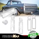 Clear Backup Reverse Tail Light Lenses w/Gasket Kit For 67-72 Chevy & GMC Trucks