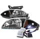 FOR 00 01 02 CHEVY CAVALIER HEADLIGHTS HEADLAMP LAMP W/CORNER+10K HID KIT BLACK FOR 00 01 02 CHEVY CAVALIER HEADLIGHTS HEADLAMP LAMP W/CORNER+10K HID KIT BLACK