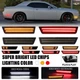 For 2008-2014 Dodge Challenger Front Rear 4PCS Sequential LED Side Marker Light