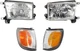 4RUNNER 99-02 HEAD LAMP RH AND LH Assembly Halogen 4-pc Kit with Corner Lights
