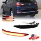 2 Smoked Rear Reflector LED Tail Brake Signal Lights For 18-22 Chevrolet Equinox