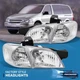 For 97-05 Chevy Venture Chrome Clear Reflector Headlights + Corner Signal Lamps