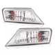2 PCS Turn Signal Corner Parking Light Clear For Jeep Liberty 2008-2012 W/Bulbs