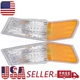 2PCS Left & Right Side Corner Lights Turn Signal Fits For Jeep Patriot 2007-2017
