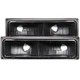 ANZO Euro Parking Lights - Black for 1988-1998 Chevrolet C1500 511053