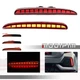 For 17-22 Honda Civic Hatchback LED Tail Brake Light Rear Bumper Reflector Lamps