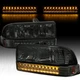 Fit 1998-2004 Chevy S10 Blazer Pickup Smoke Lens Headlights+LED Bumper Signal