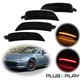 For Mazda Miata MX-5 2016-2023 Smoke Lens Side Marker Lights LED Kit, Front+Rear