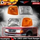 Headlights Assembly Halogen + Corner Lights Lens&Housing For 1993-1997 Ford Rang
