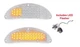 Pair Clear Lens LED Sequential Parking Lights w/ Flasher For 1955 Chevy Bel Air