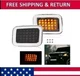 Smoked Amber LED Corner Turn Signal Lights Parking Lamps For Hummer H2 03-09