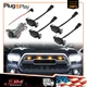 [PLUG & PLAY] 2016-2019 Toyota Tacoma LED Front Grille Smoked Amber Lighting Kit