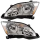 Halogen Headlights Front Lamps Pair Set for 05-07 Toyota Avalon Left & Right