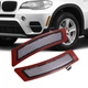 Clear Front Bumper Reflector Side Marker Lights For 2011-2013 BMW E70 X5 Pair