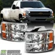 2007-2013 Chevy Silverado 1500 07-14 2500HD 3500HD Headlights Headlamps Pair Set 2007-2013 Chevy Silverado 1500 07-14 2500HD 3500HD Headlights Headlamps Pair Set