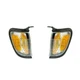 Corner Side Marker Lights Pair Set for 01-04 Toyota Tacoma (Black) Left & Right
