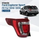 For 2016-2019 Ford Explorer Sport Full LED Tail Light W/ LED DRL Left Driver LH