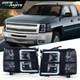 Fit For 2007-2013 Chevy Silverado LED DRL Tube Headlights Black/Smoked Fit For 2007-2013 Chevy Silverado LED DRL Tube Headlights Black/Smoked