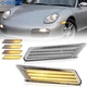 Clear Lens LED Turn Signal Side Marker Lights For 05-12 Porsche 911 997 Carrera