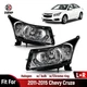 For 2011-2015 Chevy Cruze Halogen Headlight Headlamp with Bulb Chrome Left+Right For 2011-2015 Chevy Cruze Halogen Headlight Headlamp with Bulb Chrome Left+Right