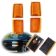 For 1988-1993 Chevy Truck Pickup C/K 1500 Amber Front Side Marker Light Set of 4