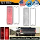 Clear Red LED Tail Light Tailight w/ Gasket For 1967-1972 Chevy GMC Pickup Truck